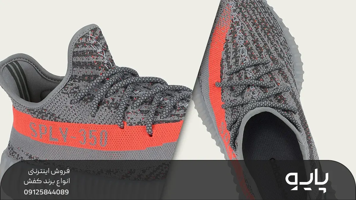 کتونی آدیداس طوسی و قرمز